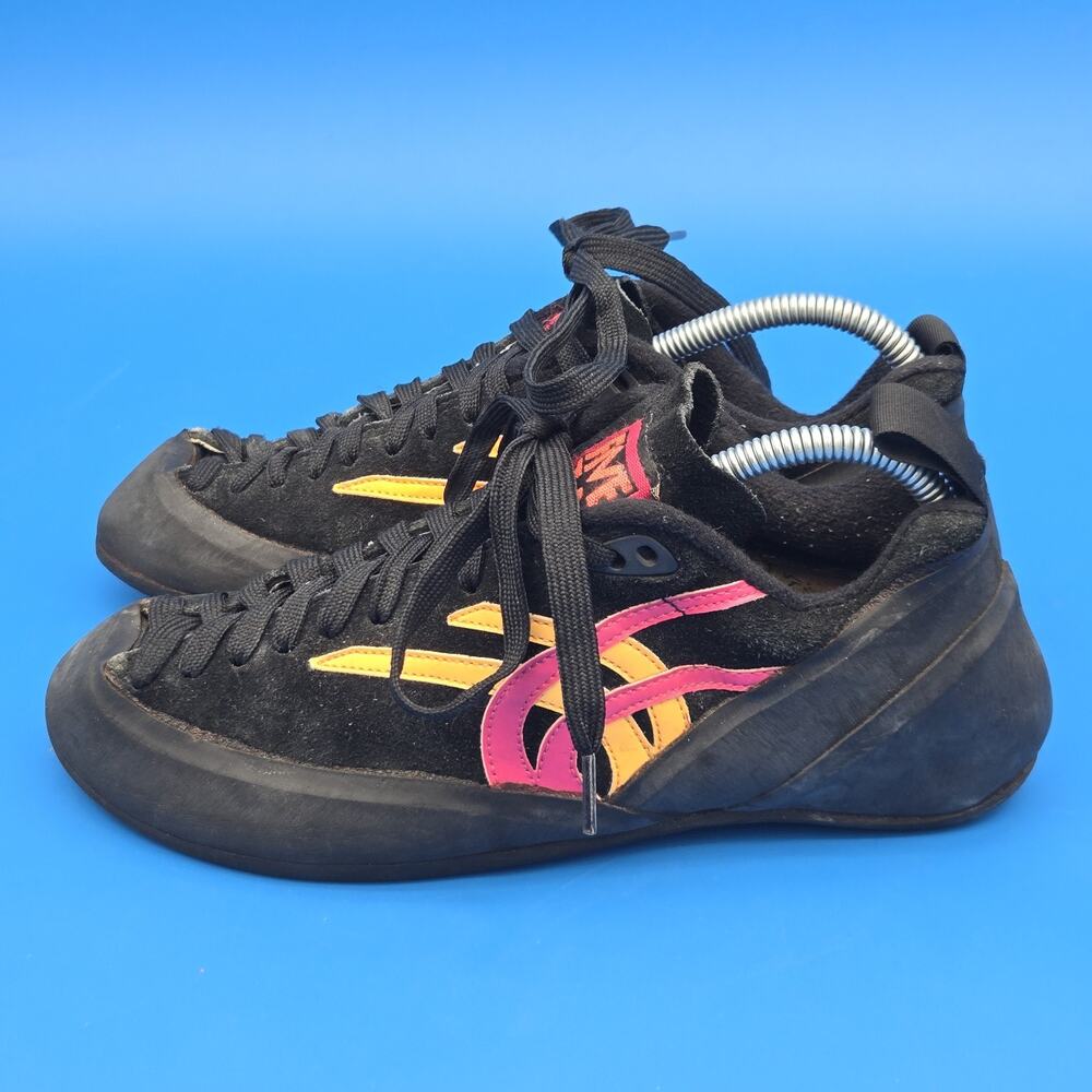 Five Ten Stealth C4 Climbing Shoes Mens US 9.5 Black Pink Orange Run Small